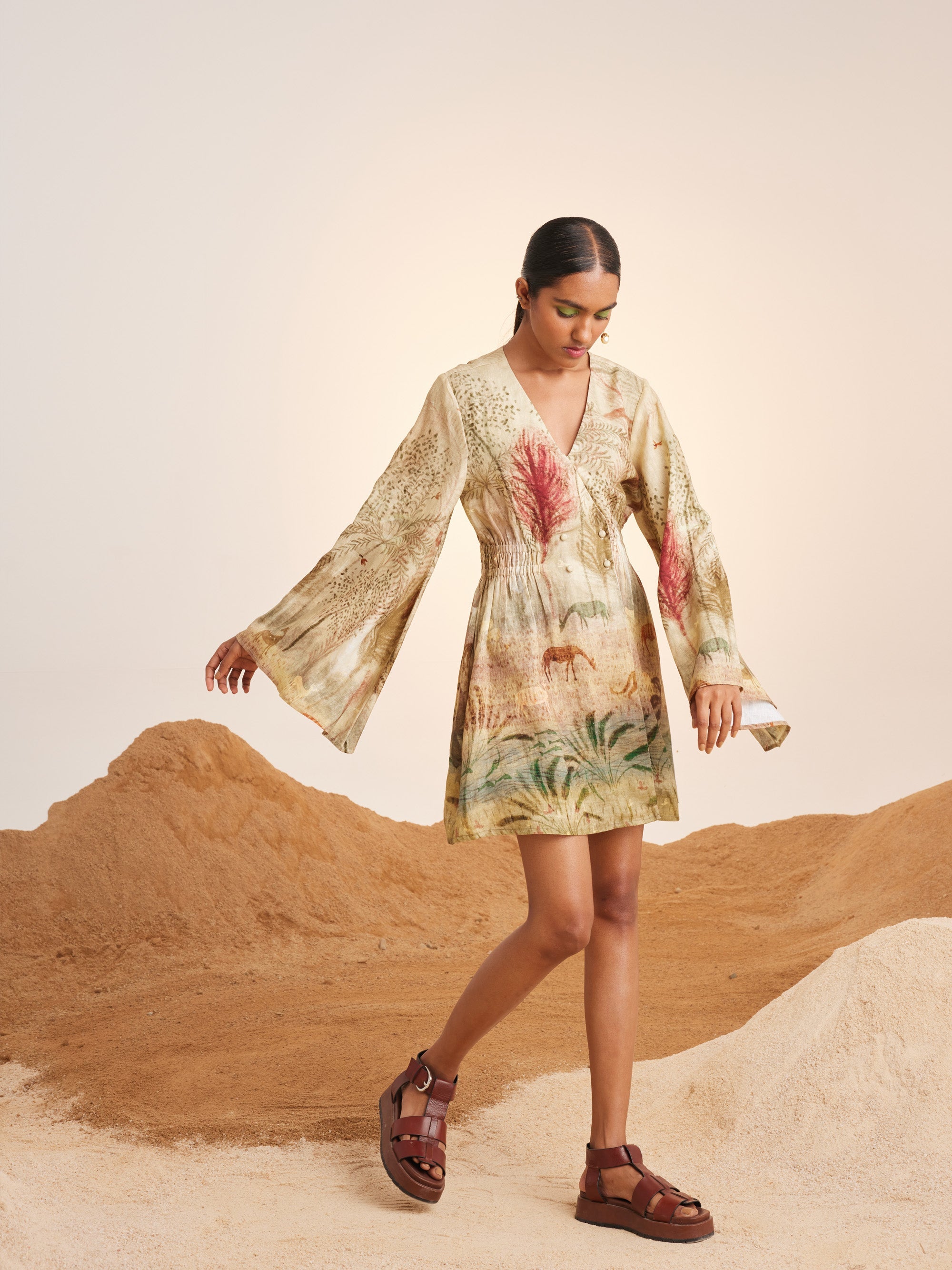 BELL SLEEVE DRESS