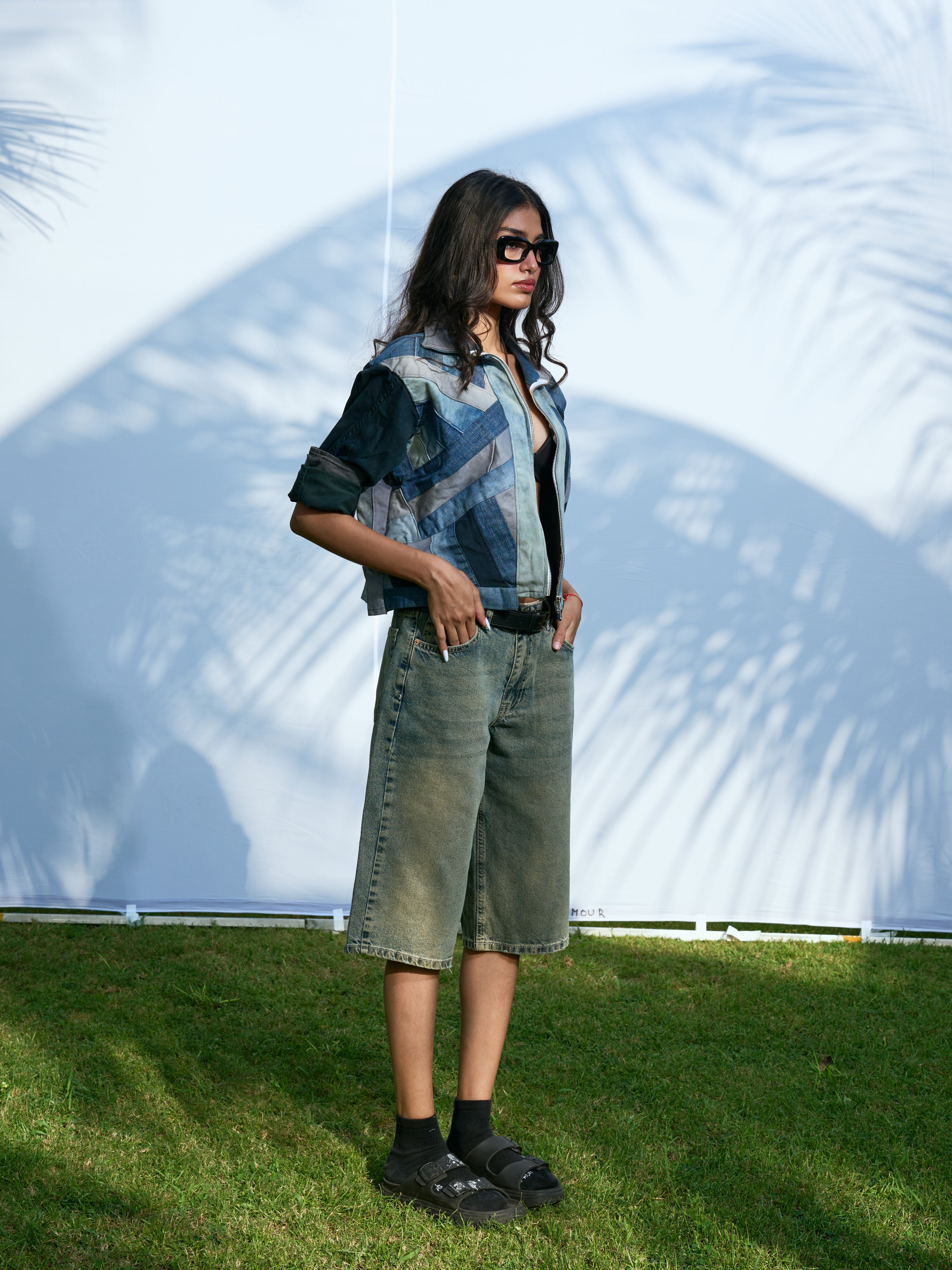 Off-Duty Denim Shorts