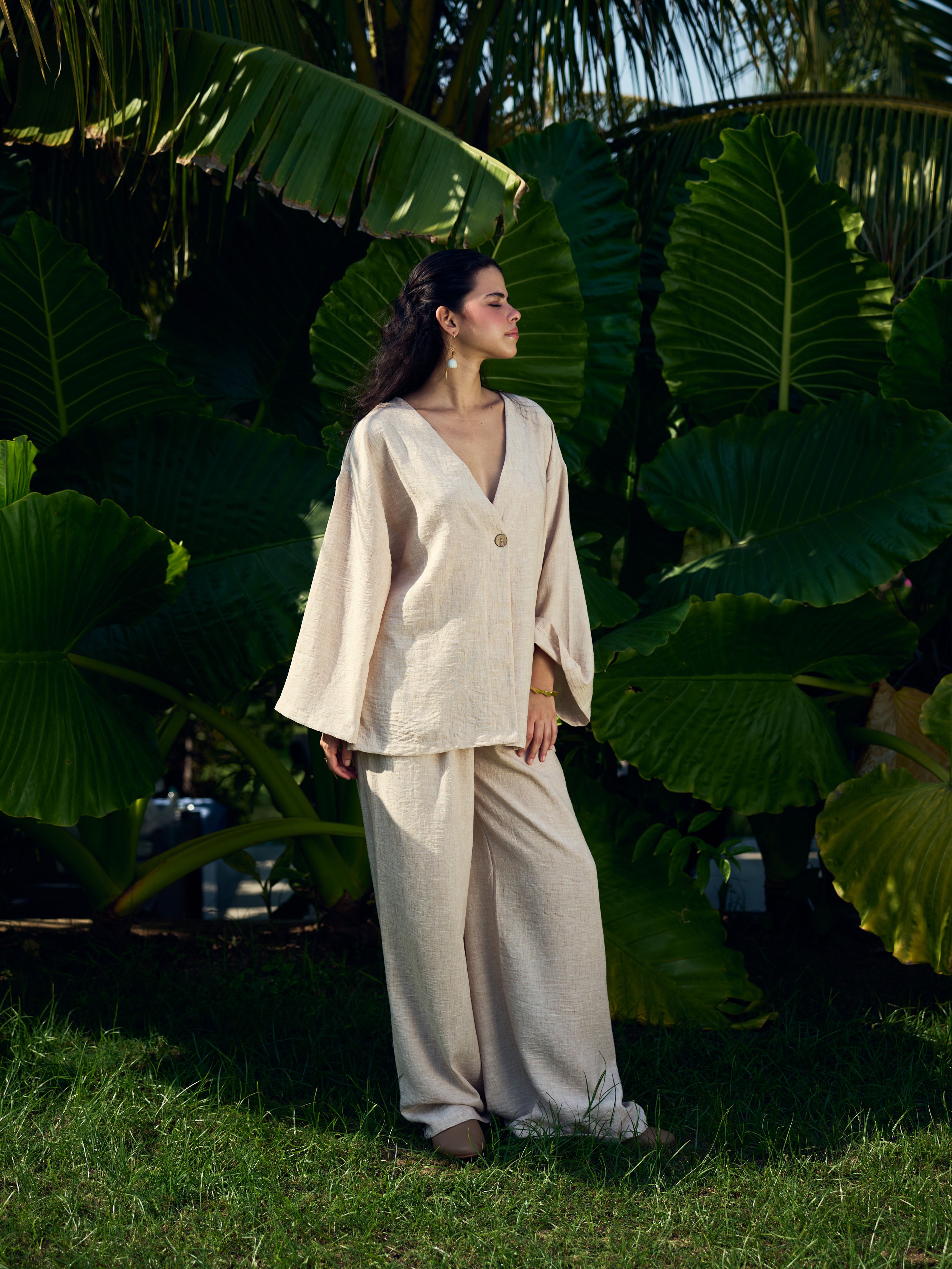 Soft Form Co-Ord - Ivory Beige