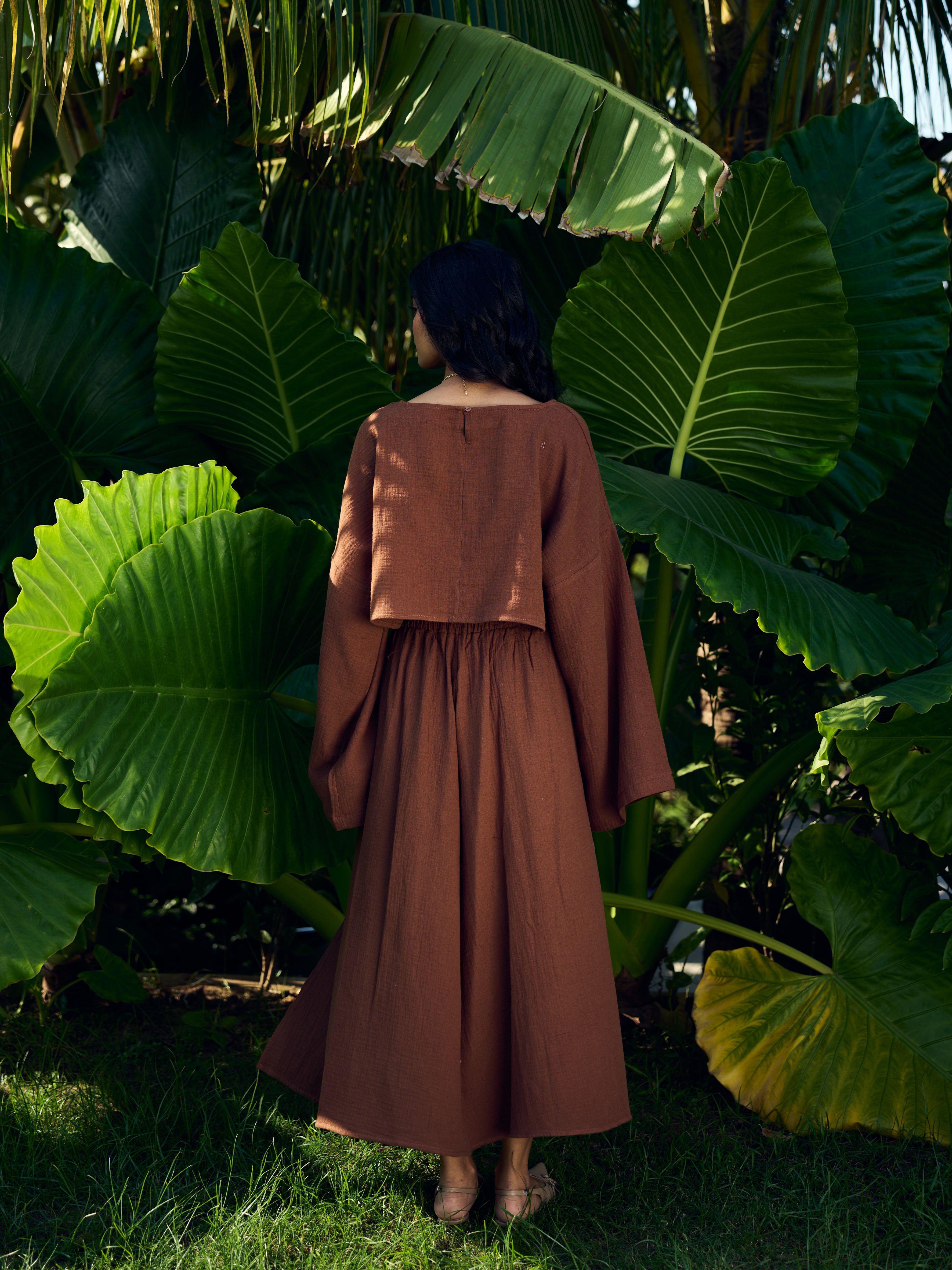 Sable Flow Co-Ord - Mocha Brown