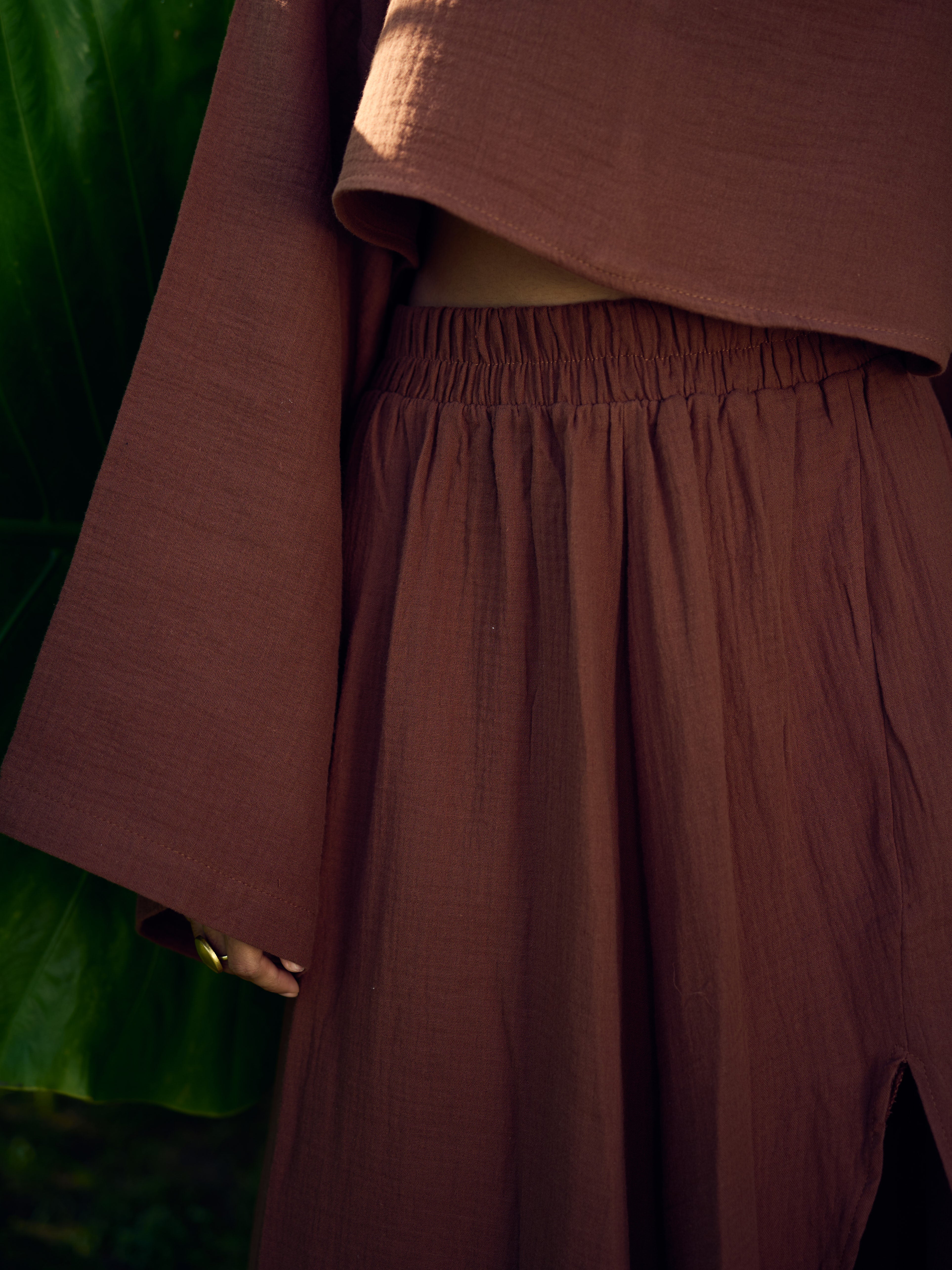 Sable Flow Co-Ord - Mocha Brown