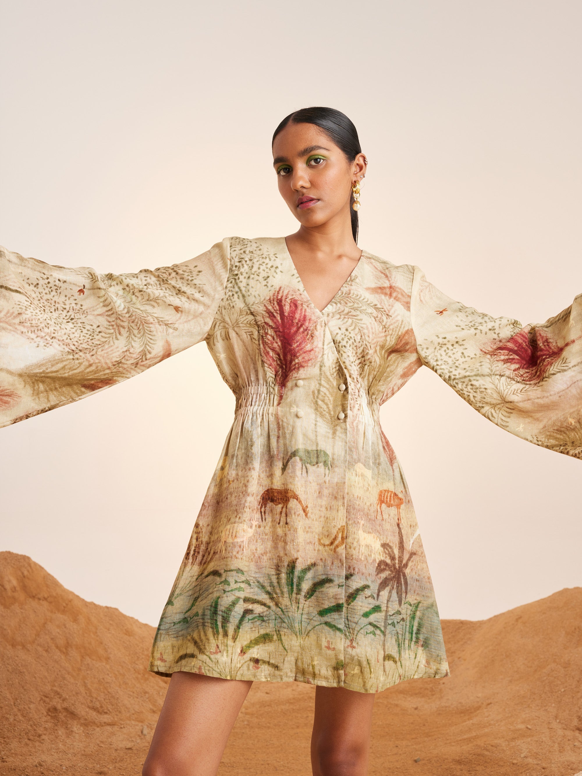 BELL SLEEVE DRESS