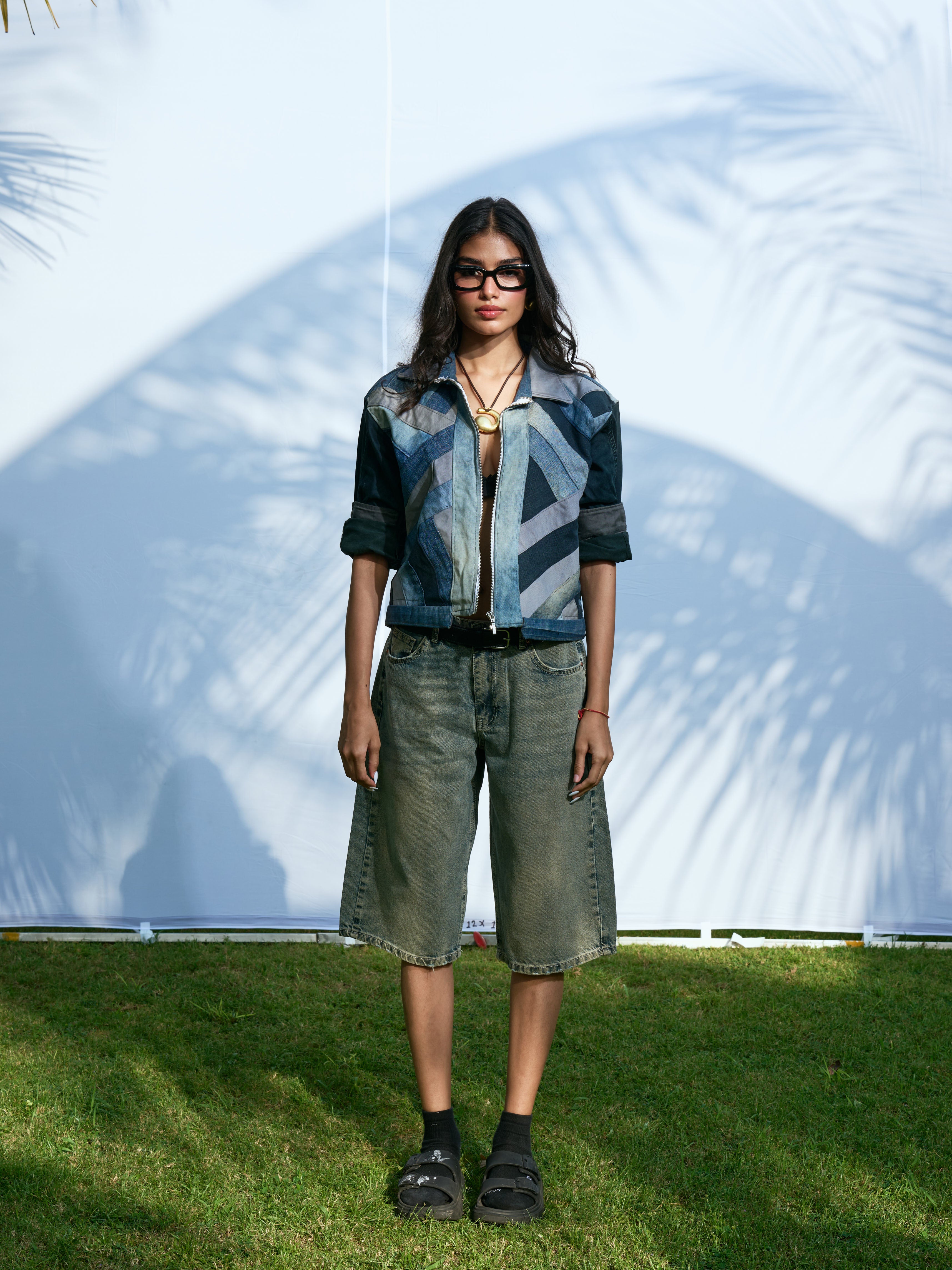 Off-Duty Denim Shorts