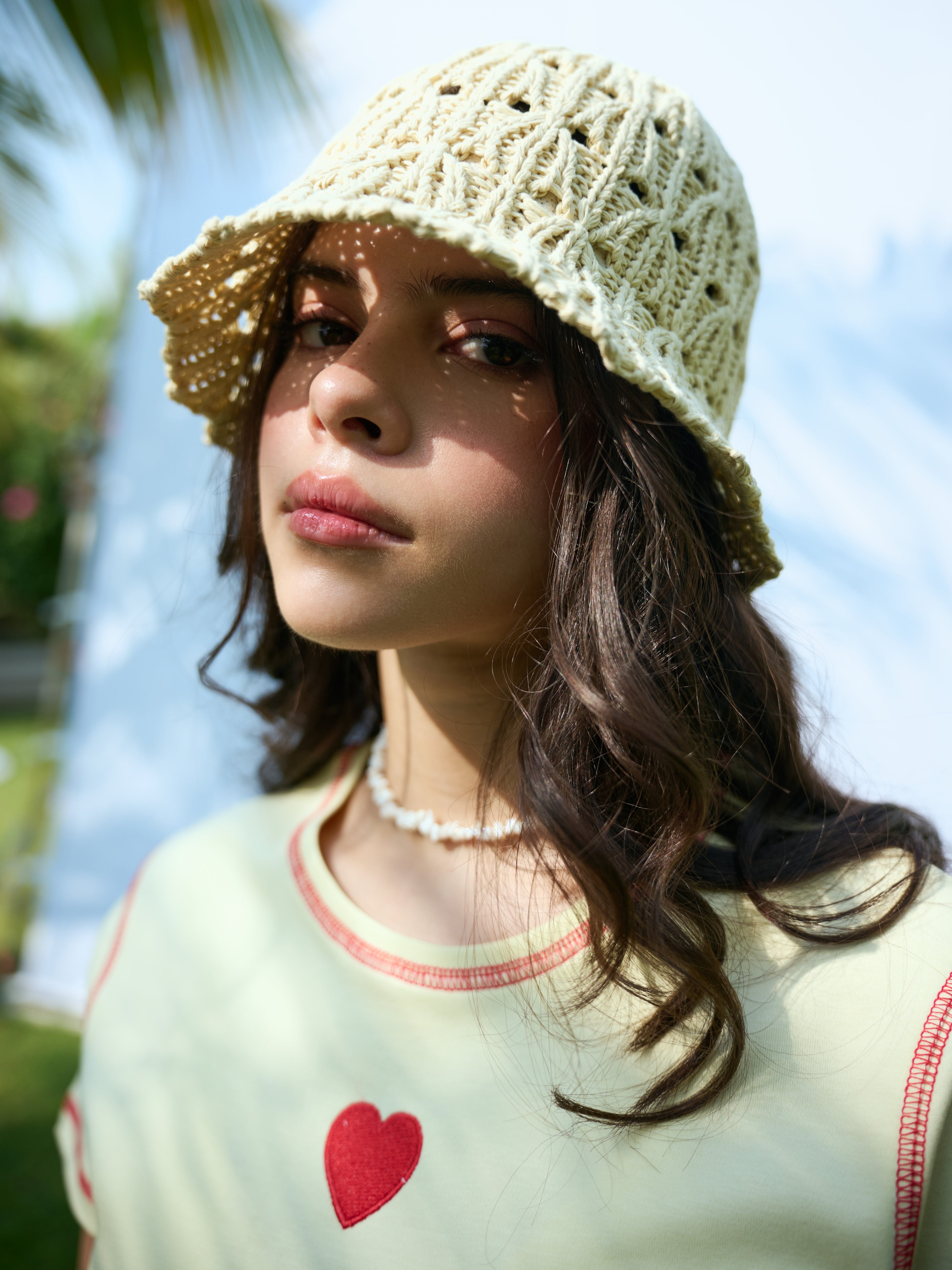 Contrast Love Tee - Lemon Yellow